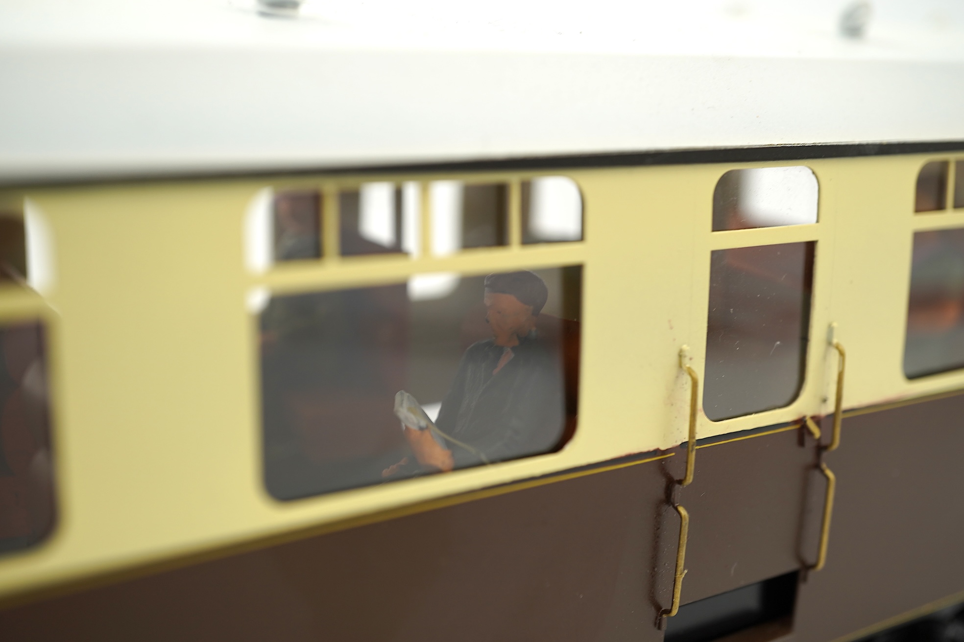An 0 Gauge Tower Models, Blackpool, made in Sancheng China, model of GWR Rail Car No.19, powered for two rail operation.